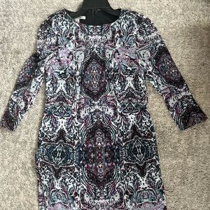 Maggie London midi length slimming knit dress